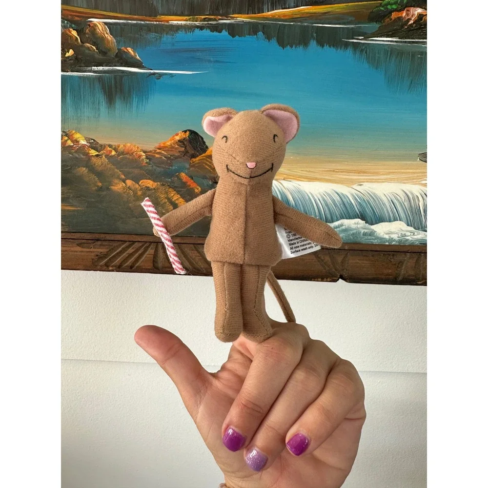 Sheila‎ Rae mouse finger puppet 1999 Kevin Henkes Peppermint Stick vintage book